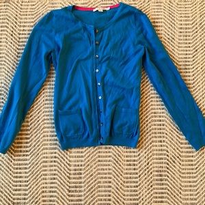 Boden blue cardigan